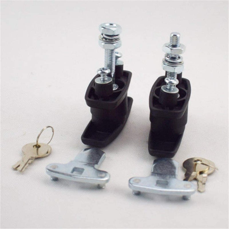 STHang-D 2PCS T Handle Latch Lock Keyed Alike Black Coated Compatible with Cabinets Garage Letter-Box Drawer File Cabinet Wardrobe Gear Model MS108 - Image 5